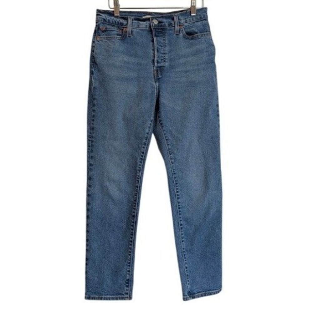 Levi's Women‎ Wedgie Straight Jeans Size 29 Blue Stretch Denim Casual Classic